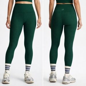 Beyond Yoga Spacedye Midi High Waisted Leggings Dark Spruce Green XLarge